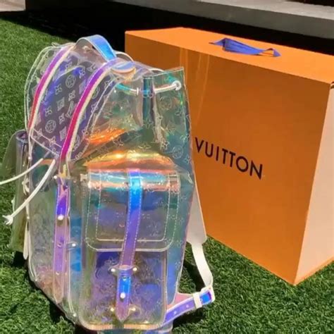 louis vuitton clear backpack|louis vuitton transparent backpack.